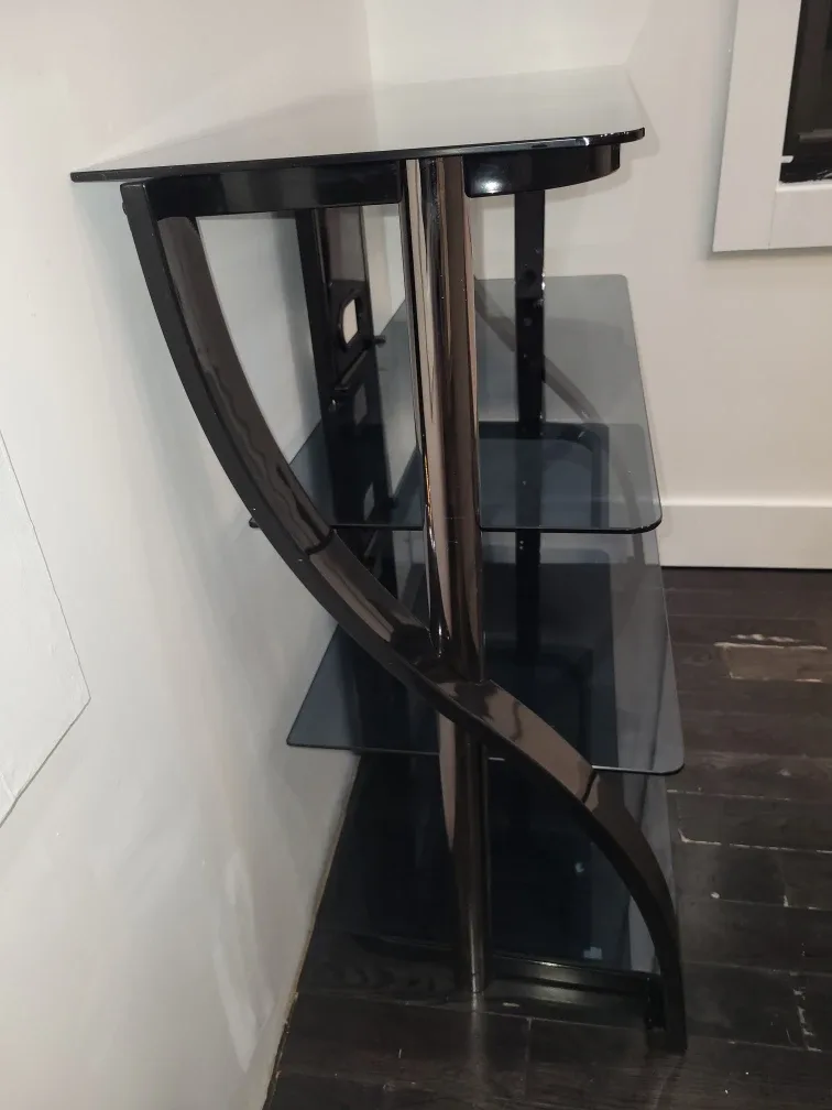 Black Glass TV Stand image indicator(2)