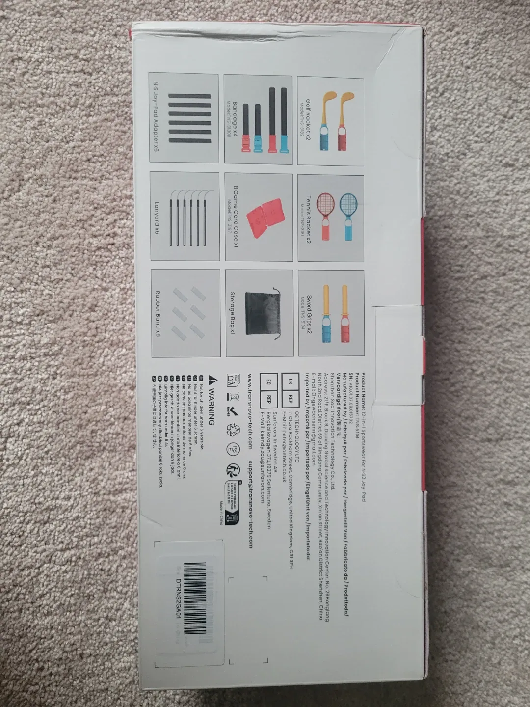 Transnovo 12-in-1 Sportswear Kit for N/S/N-OLED/N-S2 image indicator(2)
