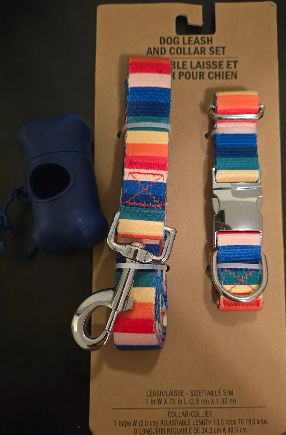 Dog Leash and Collar Set - Size S/M