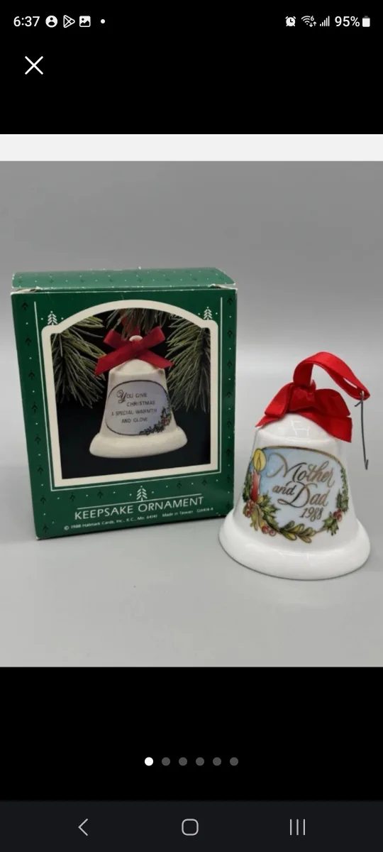 New Hallmark 1988 Keepsake Ornament - Mother and Dad