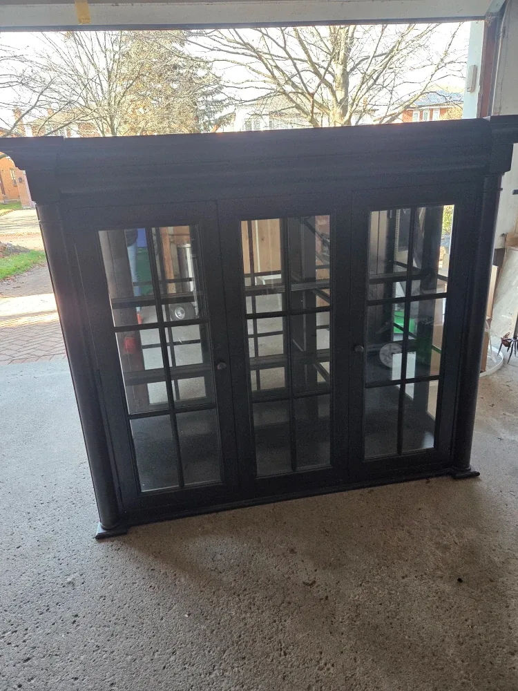 Black Display Cabinet