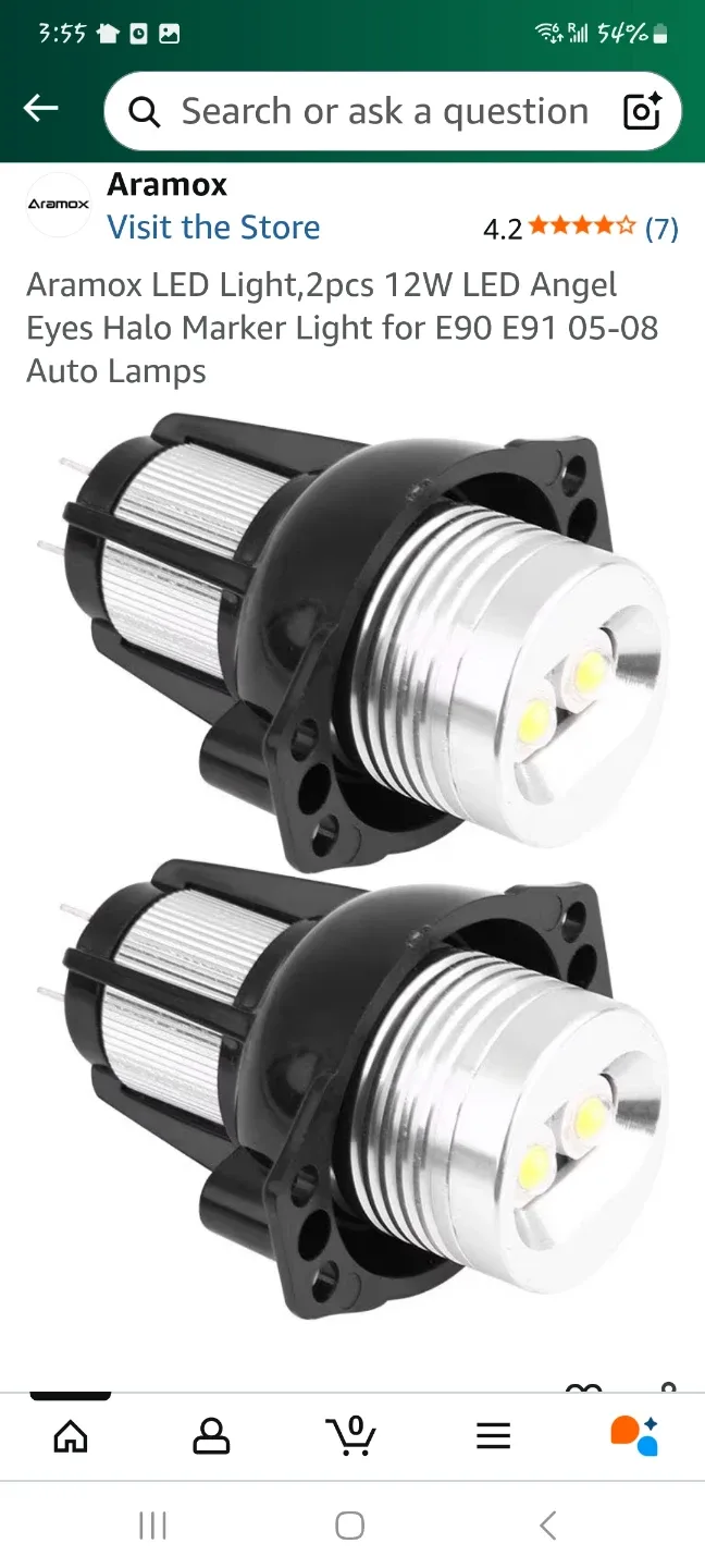 Aramox LED Angel Eyes Halo Marker Light thumbnail