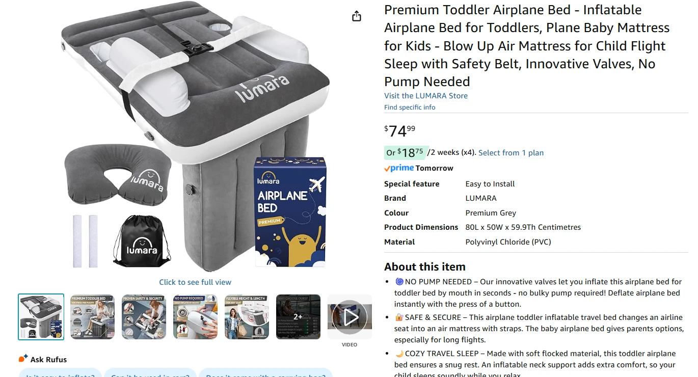 Premium Toddler Airplane Bed BNIB - photo 2