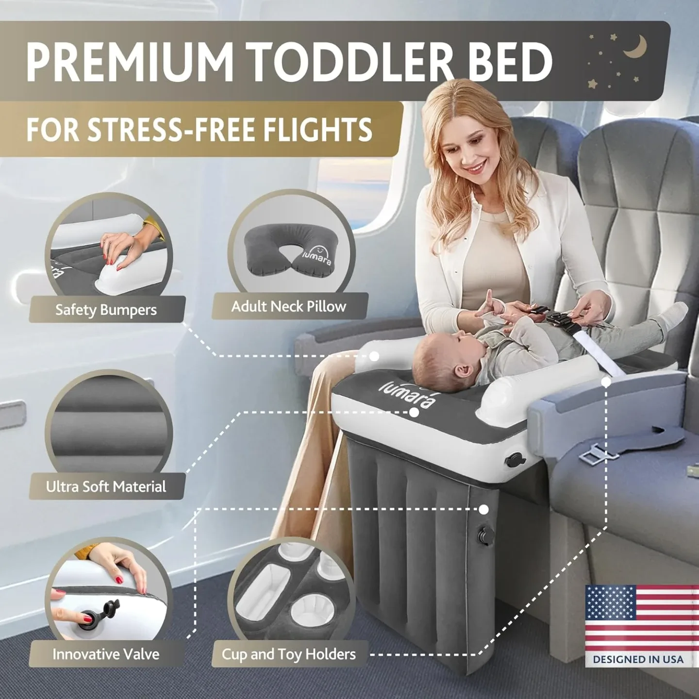 Premium Toddler Airplane Bed BNIB image indicator(4)