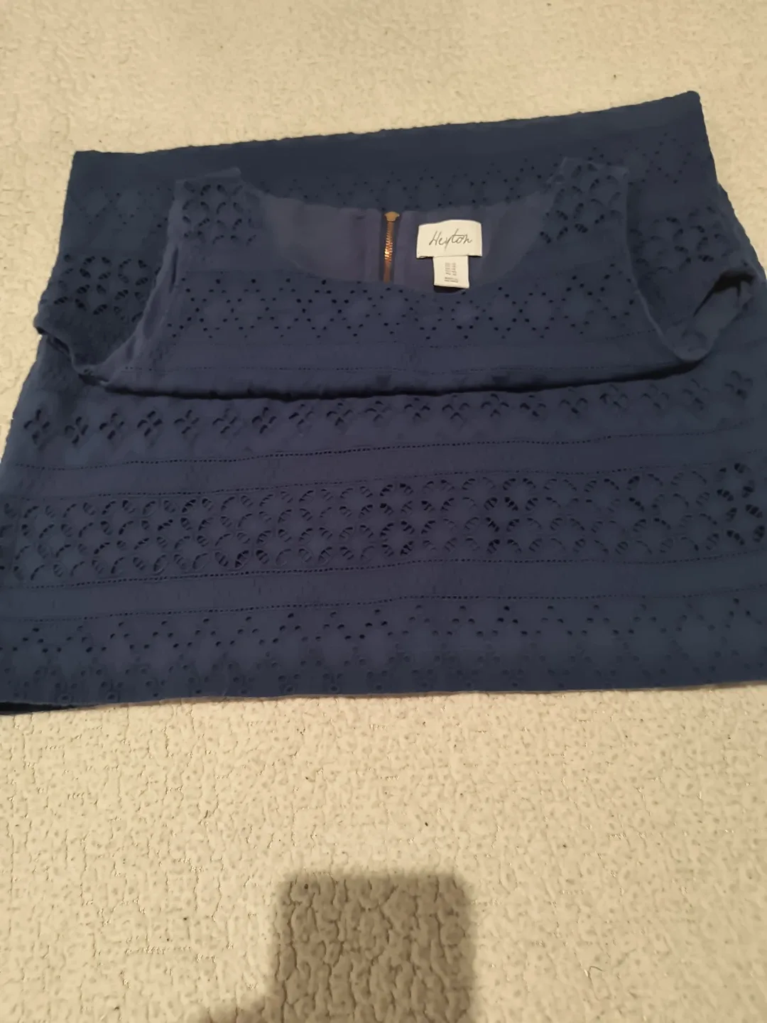 Heyton Navy Blue Sleeveless Dress - Size 10 image indicator(5)