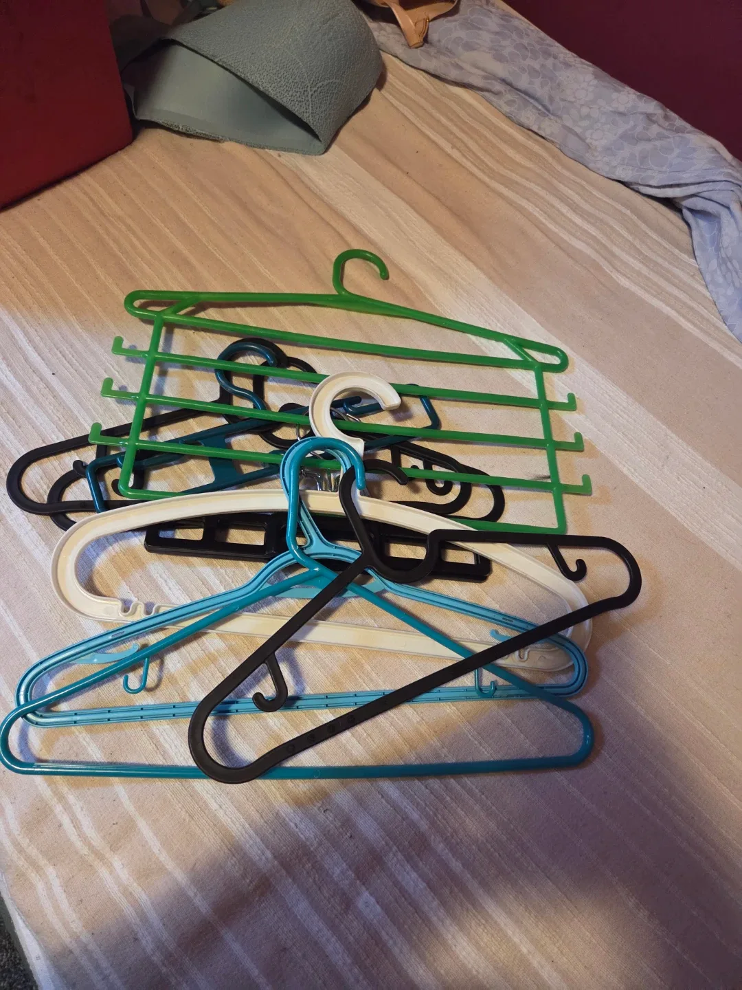 Assorted Clothes Hangers - Variety of Colours
