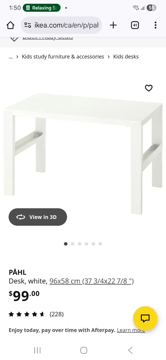 Ikea Paul white desk adjustable image indicator(9)