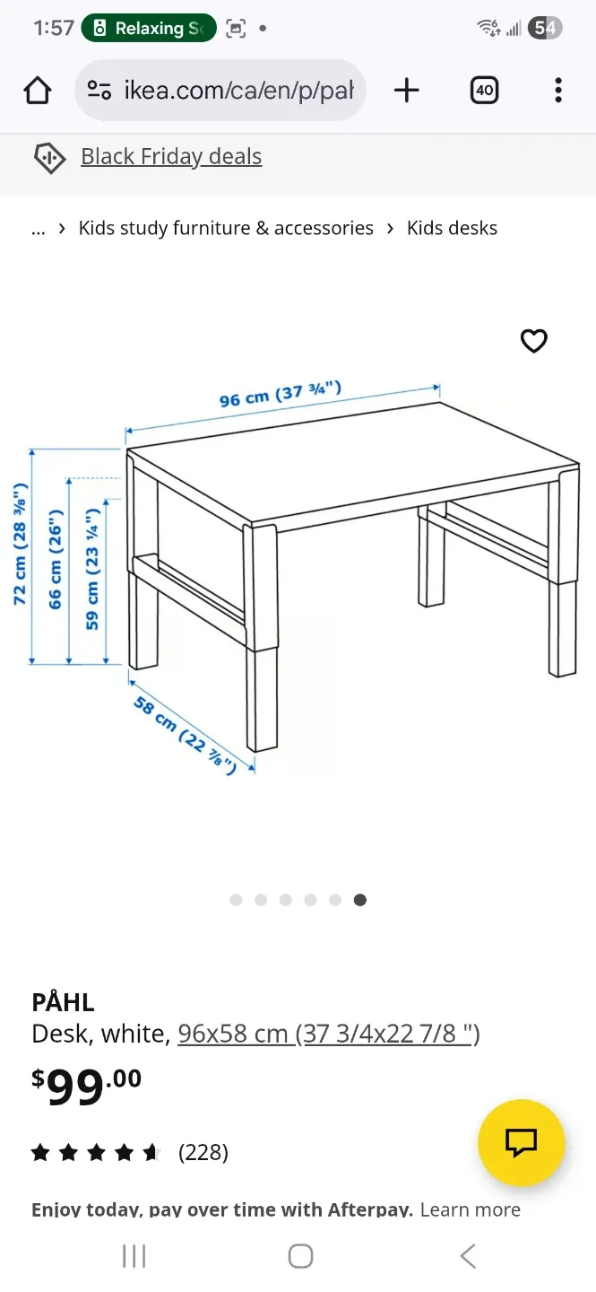 Ikea Paul white desk adjustable image indicator(10)