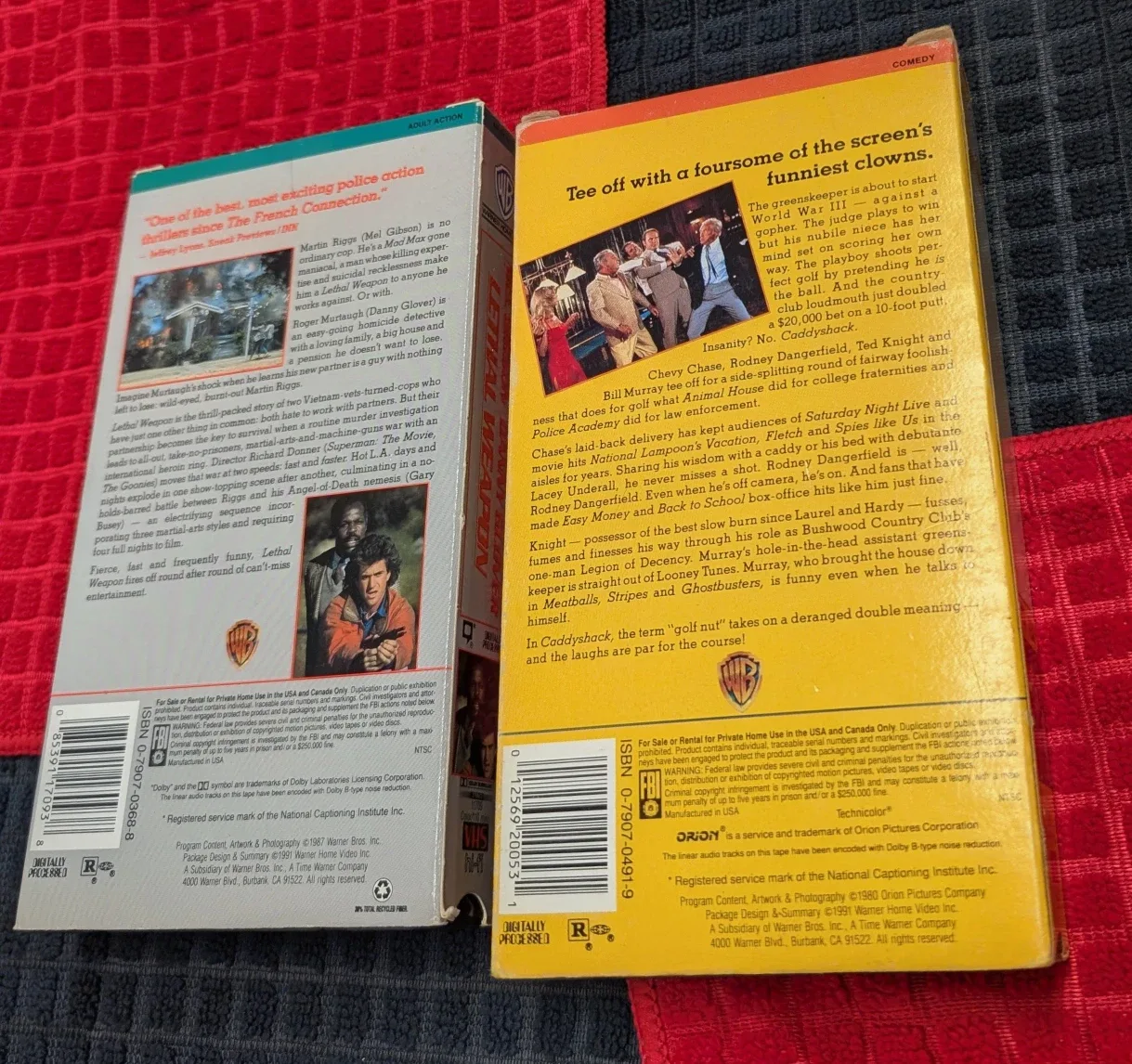 Lethal Weapon & Caddyshack VHS Tapes image indicator(3)