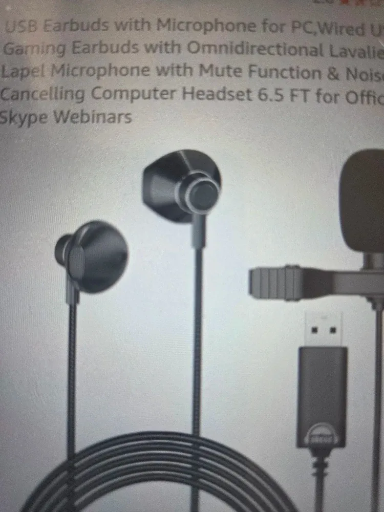 USB Earbuds with Microphone