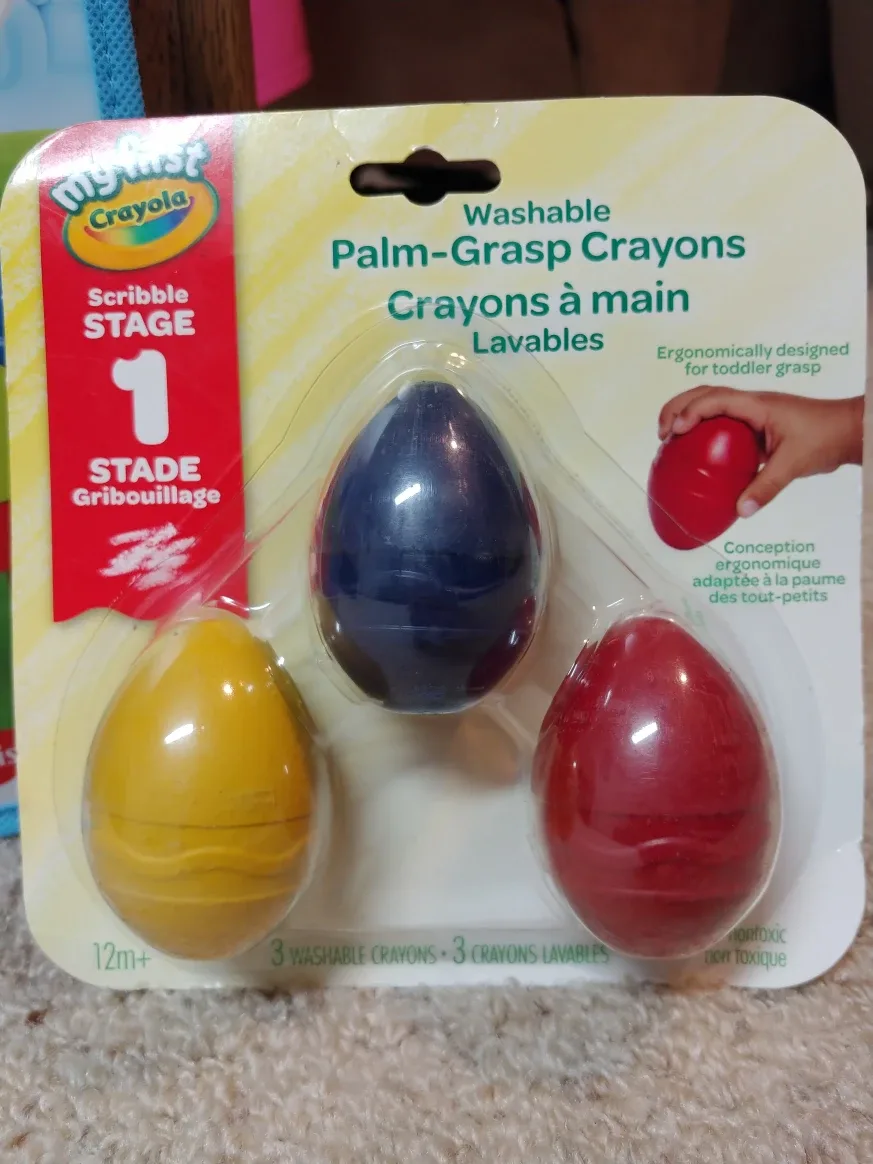 My First Crayola Washable Palm-Grasp Crayons - New!