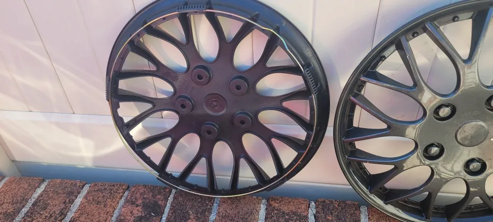 Set of 4 Black Wheel Covers