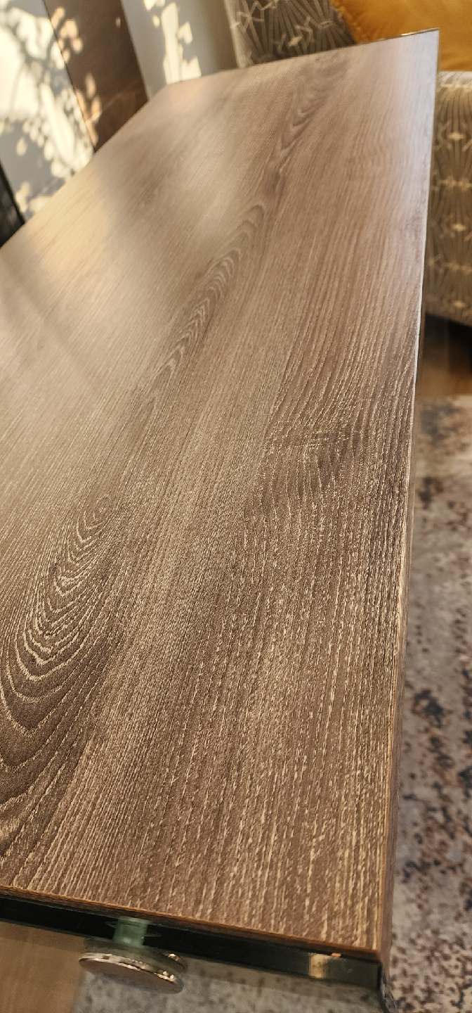 Glass and Wood Table - photo 5