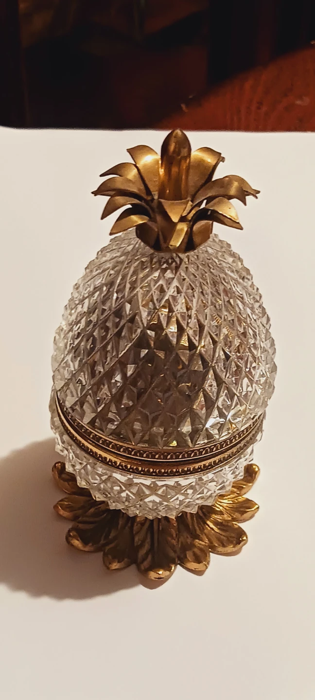 French Depose French Cut Crystal Pineapple Lighter - photo 5