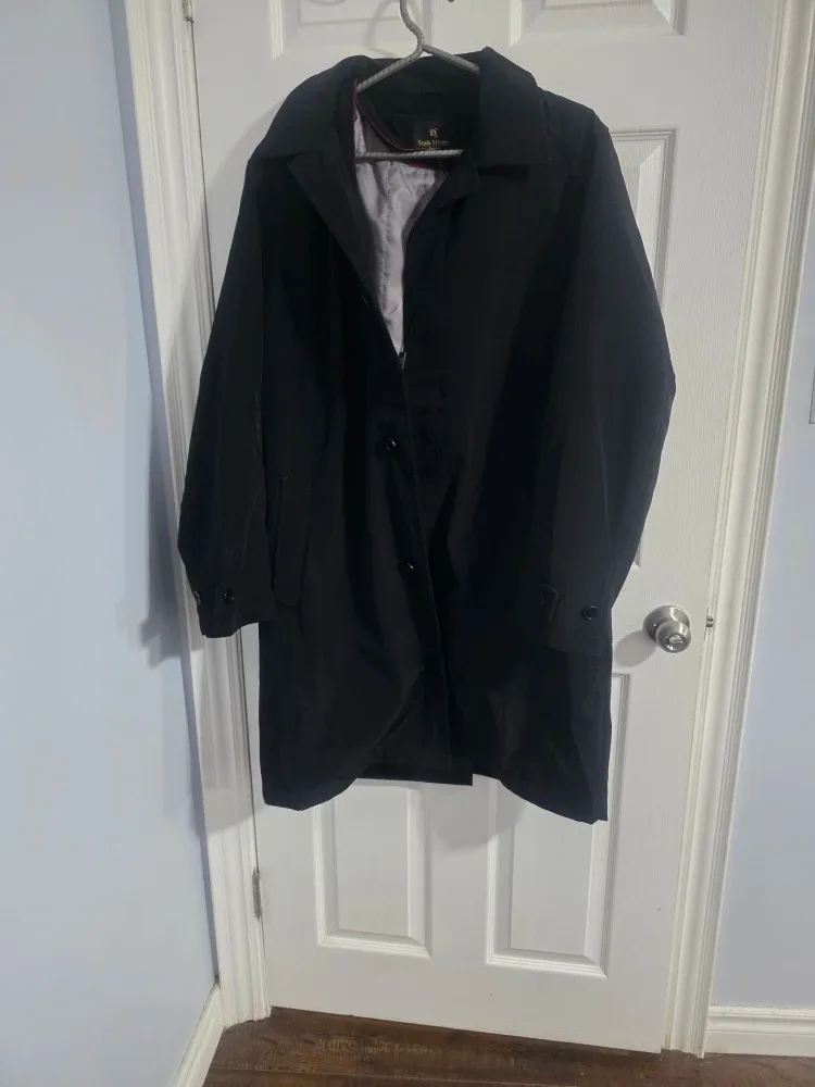 Scala Milano Black Trench Coat