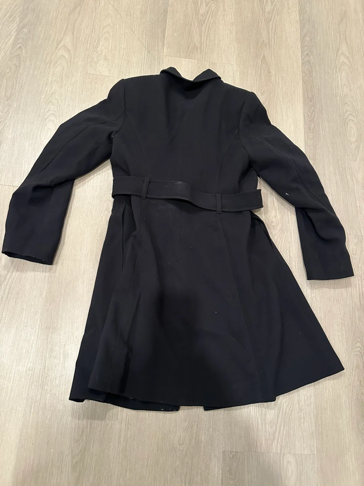 Jacob Black Belted Trench Coat - Size M/M image indicator(2)