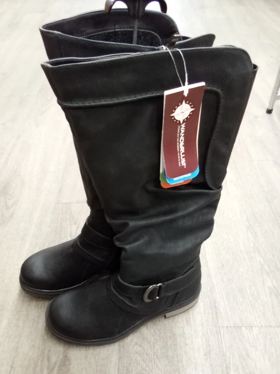 Wanderlust Black Boots - Size 10W/L *New with tags