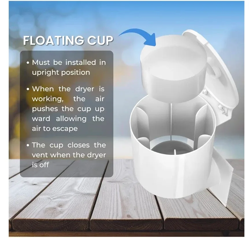 RAEFLOW Dryer Vent Cover - White image indicator(4)