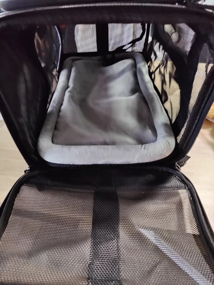 Petskd Top-Expandable Pet Carrier 18x11x11 Black image indicator(7)