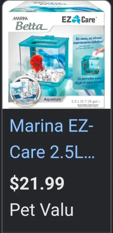 New Marina Betta EZ Care Aquarium Kit - 2.5L image indicator(4)