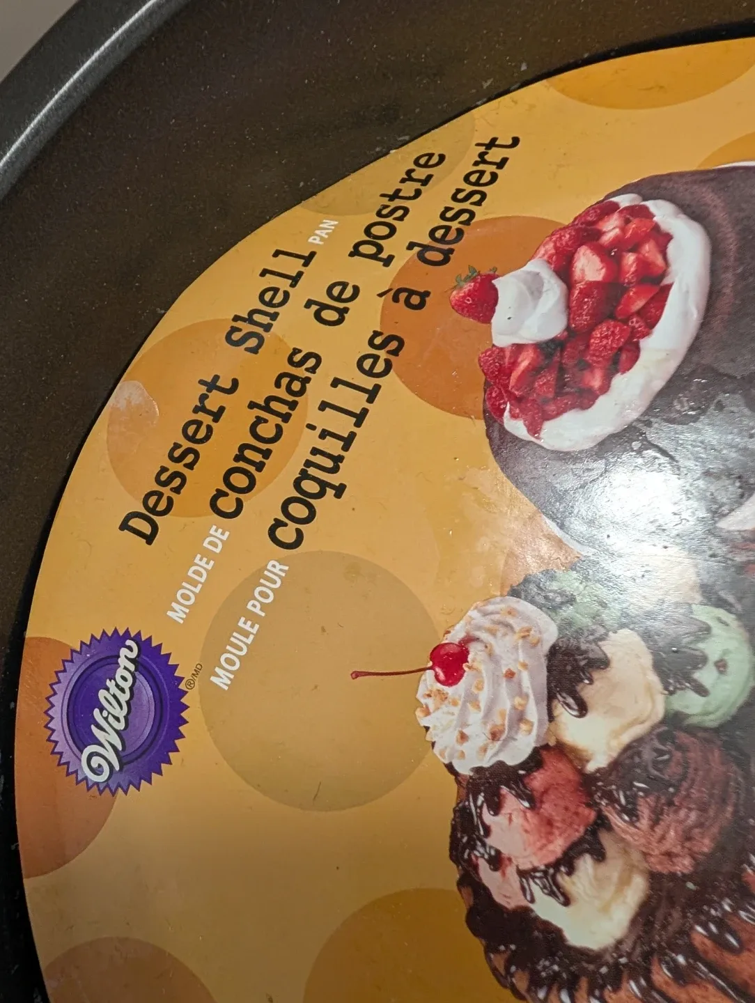 NEW Wilton Dessert Shell Pan - 9.87 in x 2 in image indicator(4)