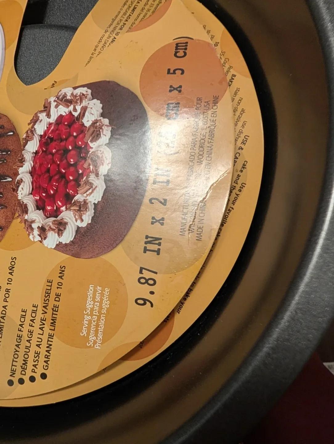 NEW Wilton Dessert Shell Pan - 9.87 in x 2 in image indicator(6)