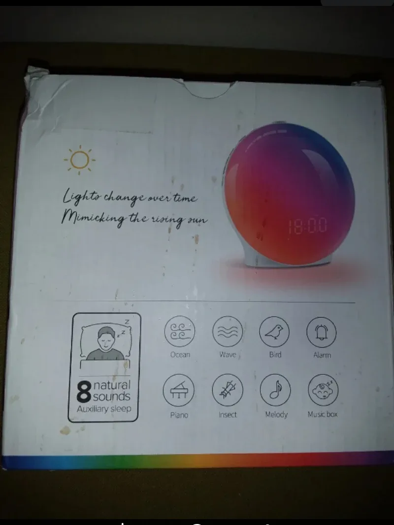 Wake Up Lamp w / Alarm Clock & Radio - Retails $51.99+Tx image indicator(2)