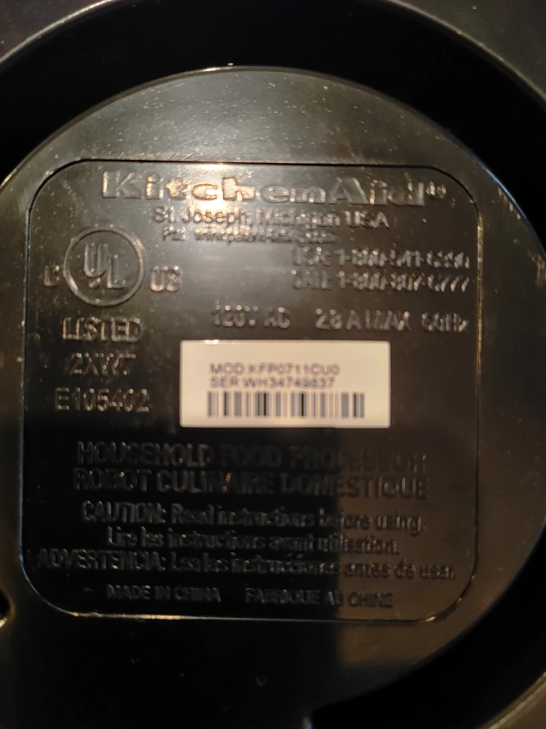 KitchenAid KFP0711CU0 Food Processor - photo 4