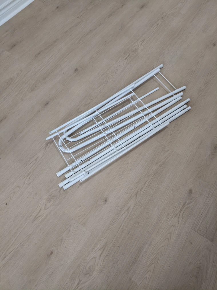 White Metal Garment Rack - photo 5