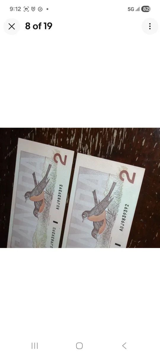 1986 Bank of Canada, Consecutive $2 Bills/AUJ/Crow-Bouey + bonus image indicator(6)