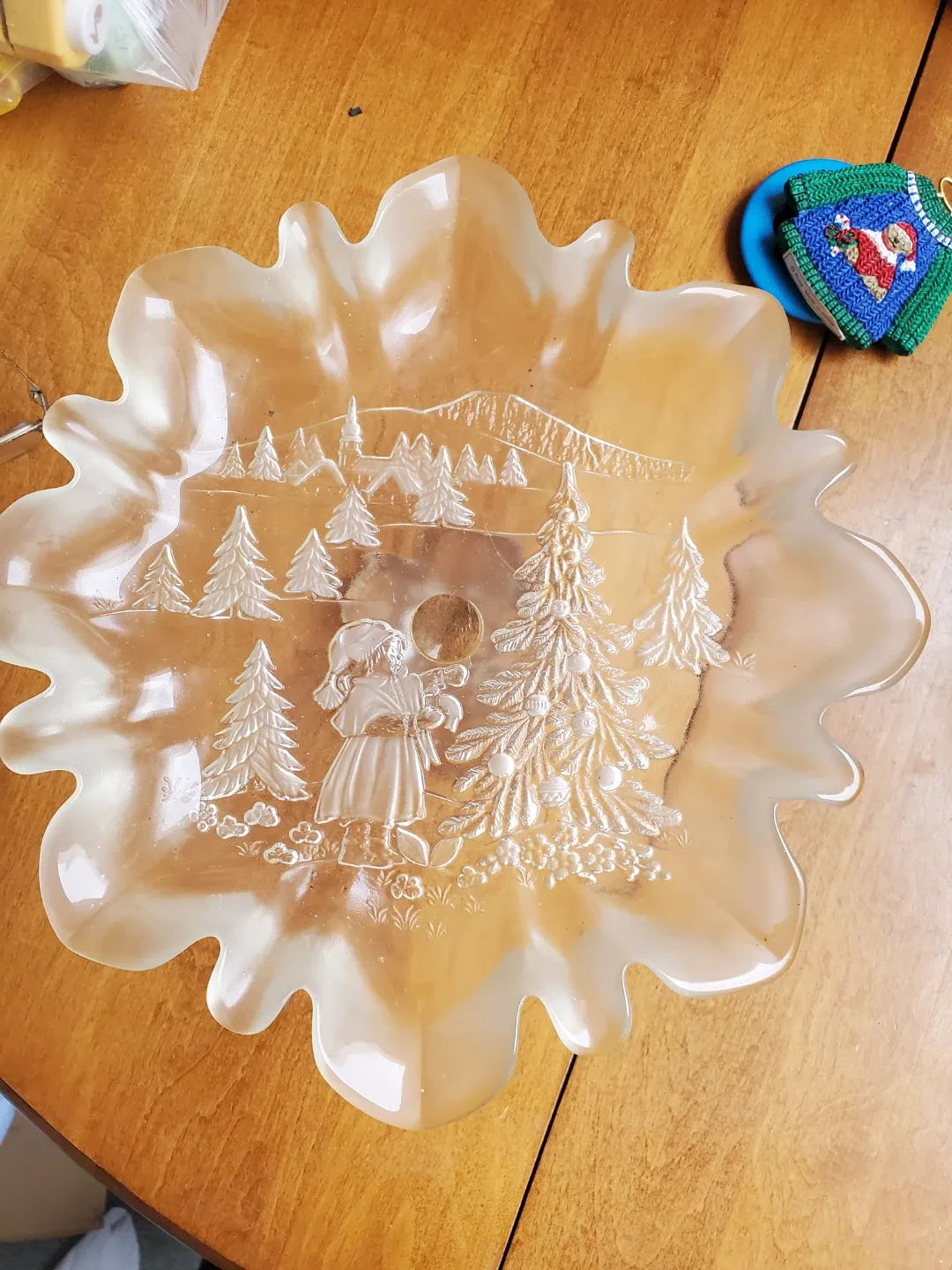 Christmas Decor - Plate, Gnome, Santa