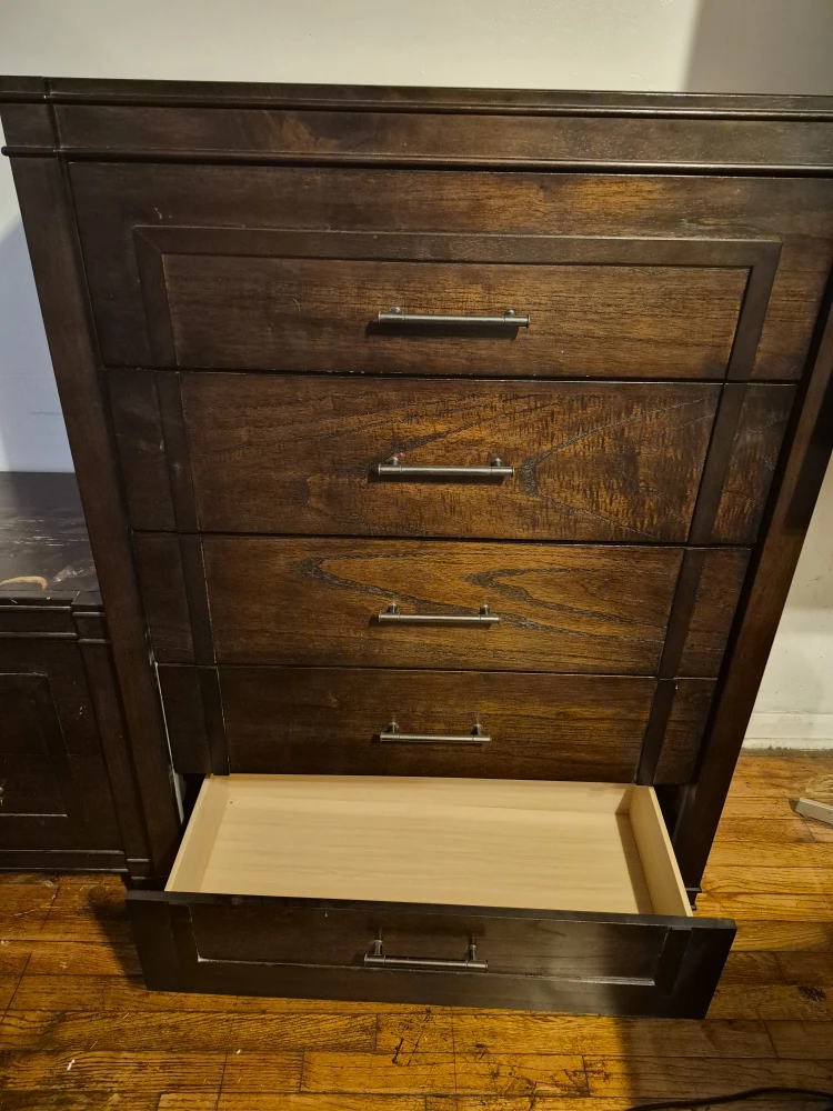 Wooden Dresser and Nightstand Set - photo 2