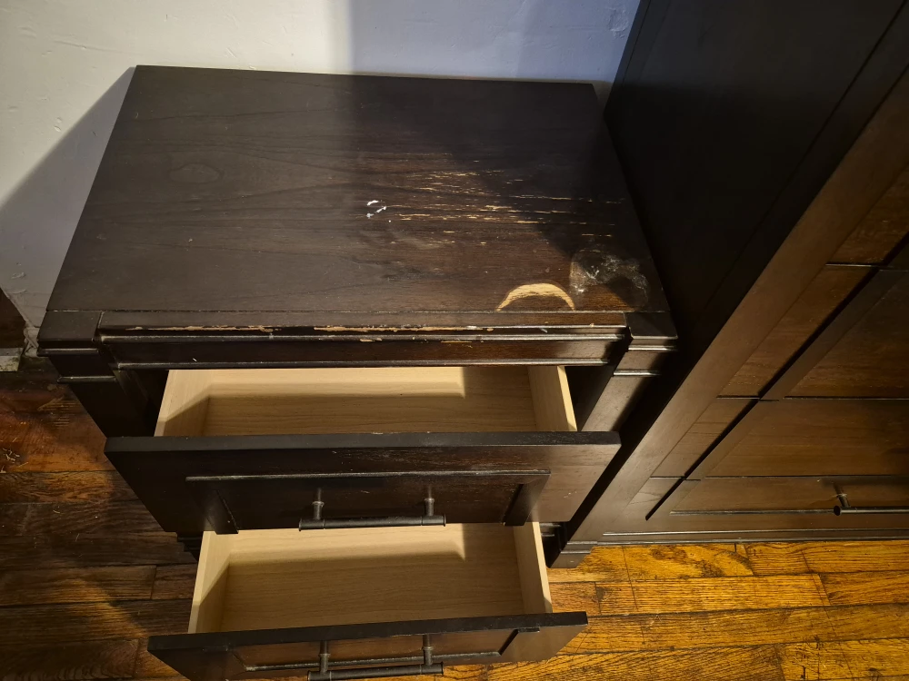 Wooden Dresser and Nightstand Set - photo 4