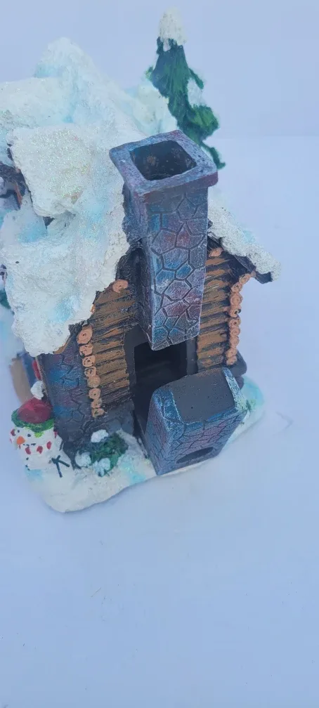 Christmas Log Cabin Figurine image indicator(3)