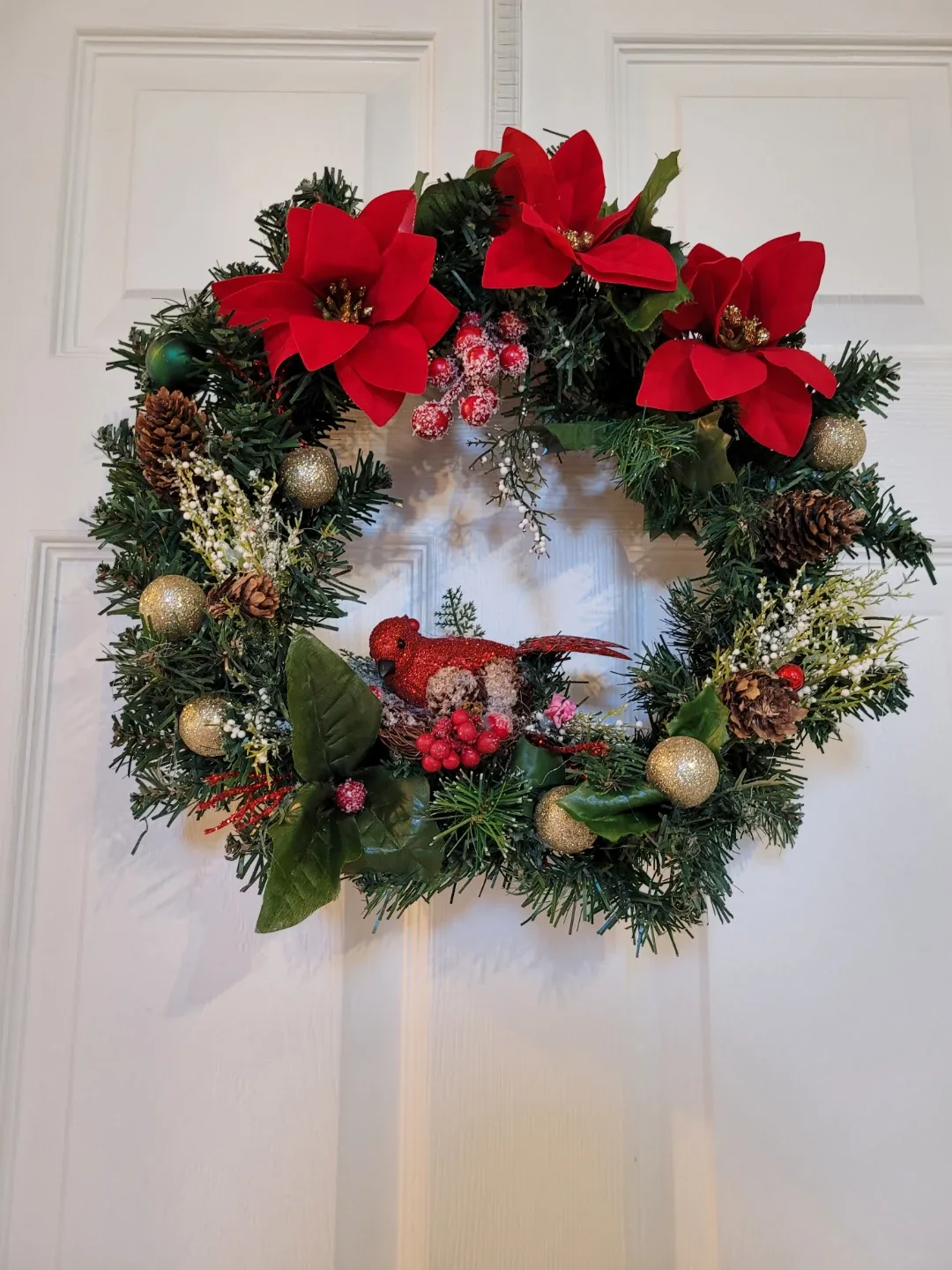 Crafted Christmas Wreath with Cardinal image indicator(9)