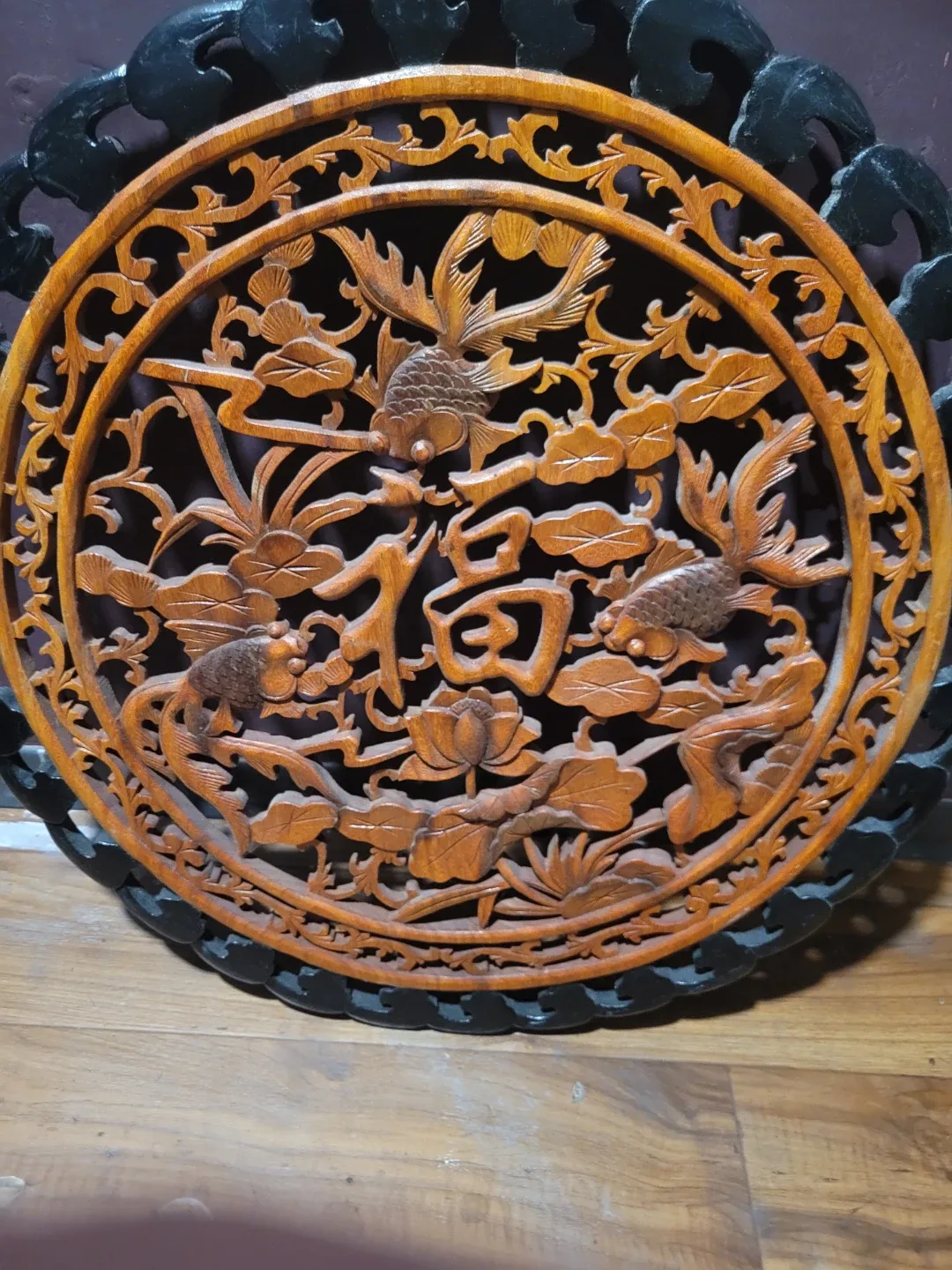 3 Chinese solid wood handcarvings image indicator(3)