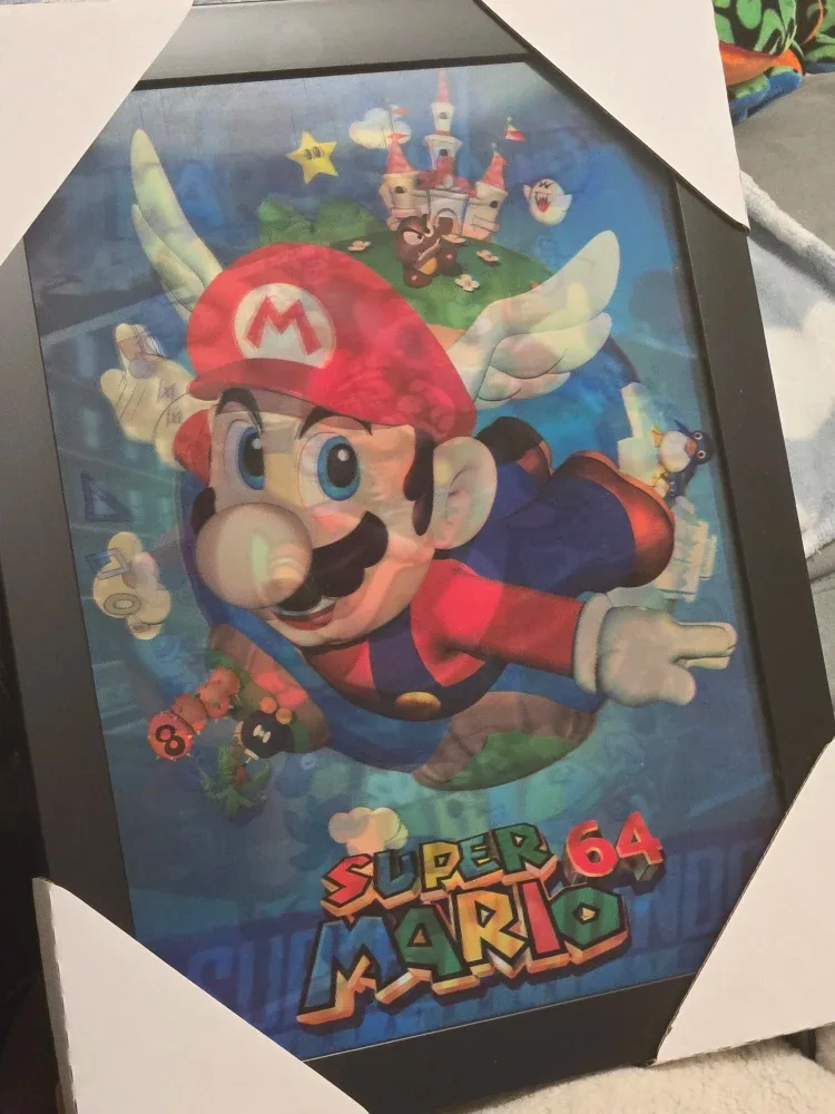Framed 3D Super Mario Poster – $50 image indicator(2)