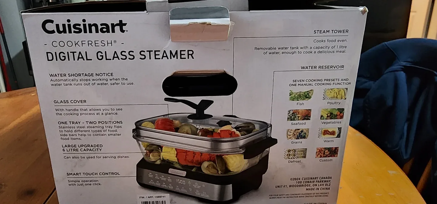 Cuisinart CookFresh Digital Glass Steamer - New! image indicator(2)