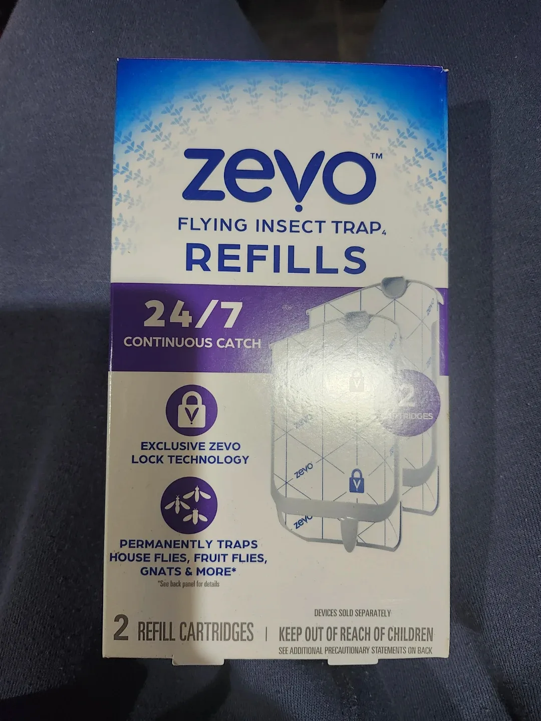 Zevo Flying Insect Trap Refills - 2 Cartridges thumbnail