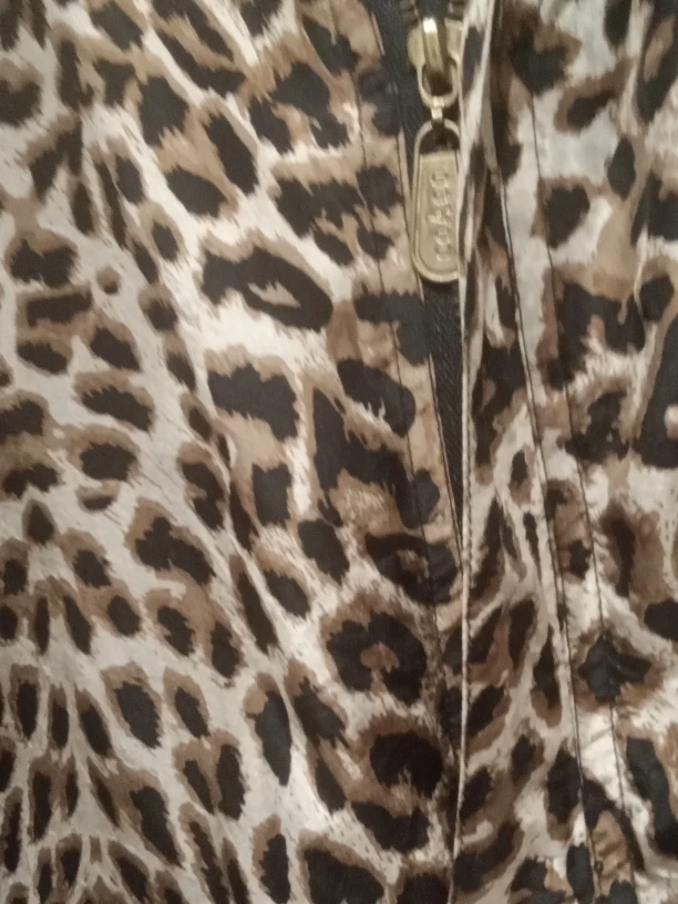 Vintage COA.CO Leopard Print  Silk Jacket  Large - photo 3