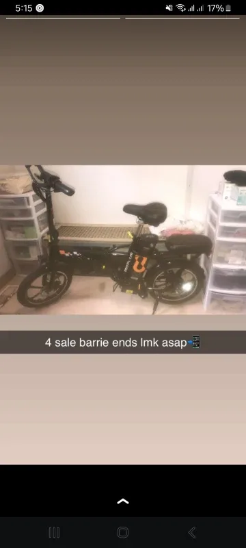 Goplus Folding Electric Bike - Black image indicator(3)