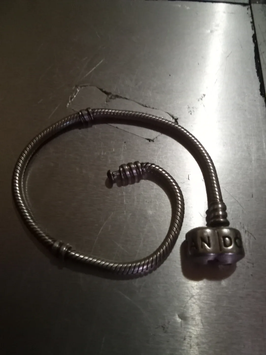 Silver Pandora bracelet