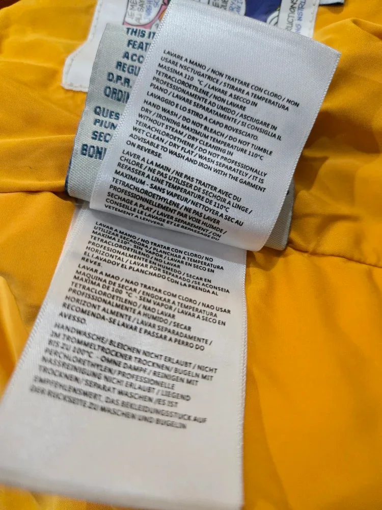 Moncler Yellow Puffer Jacket, Size 5 image indicator(10)