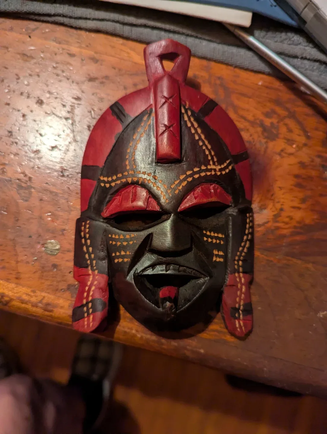 Hand Carved African Face Mask thumbnail