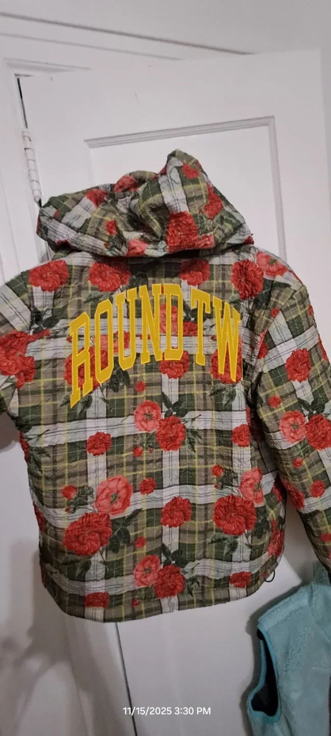 Round Two Floral Plaid Puffer Jacket image indicator(2)