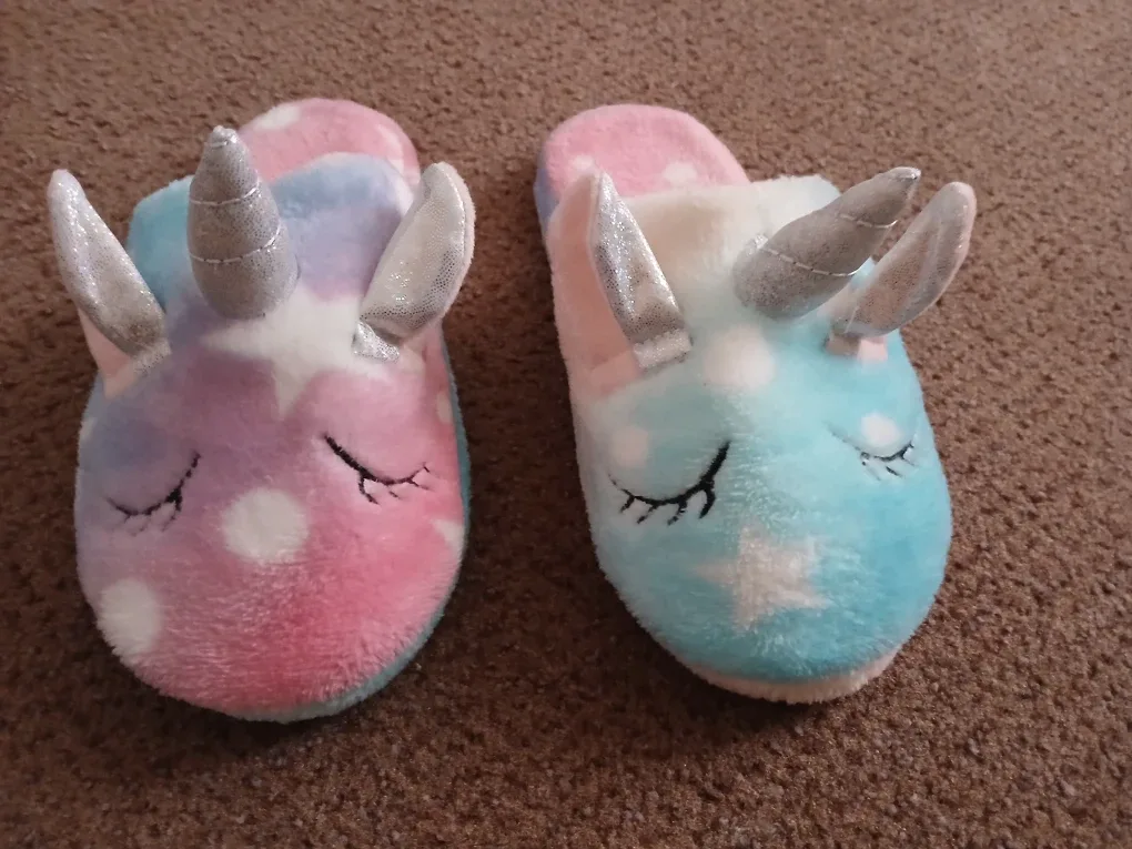 Unicorn Plush Slippers