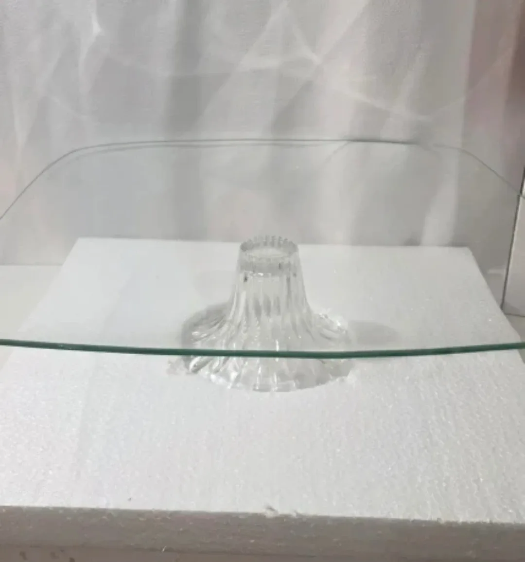 Chic Circleware Glass Cake Plate - NEW! image indicator(2)