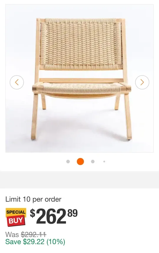 Woven Accent Chair ✨️ image indicator(5)