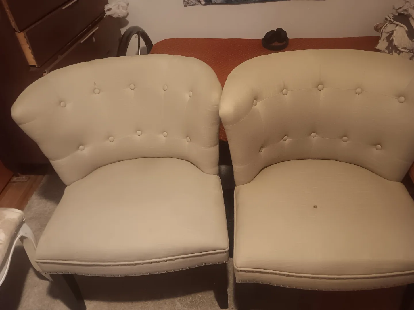 Pair of Upholstered Accent Chairs image indicator(2)