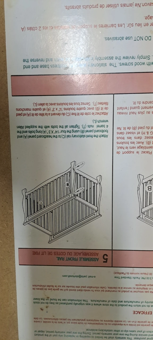 Stork Craft Convertible baby toddler Crib - photo 4